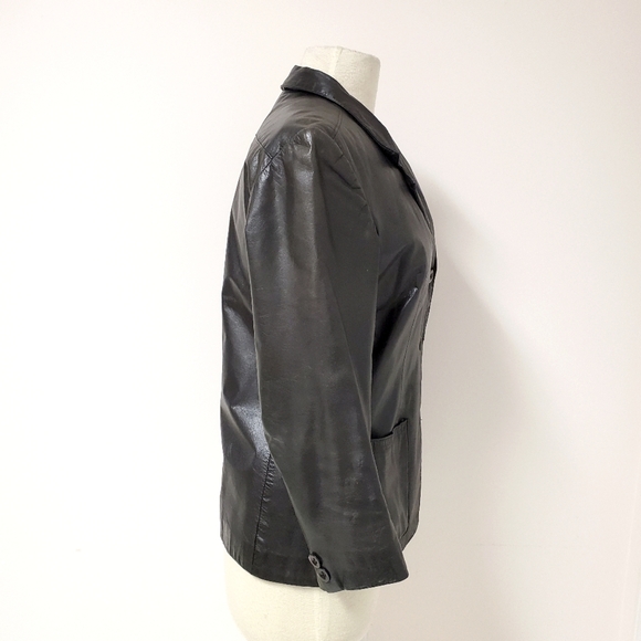 Leather Blazer Jacket - Picture 5 of 7